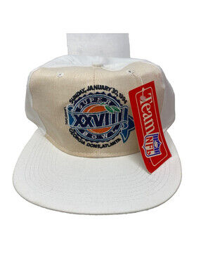 Super Bowl XXVIII Football NFL American Needle White Hat Cap Snapback